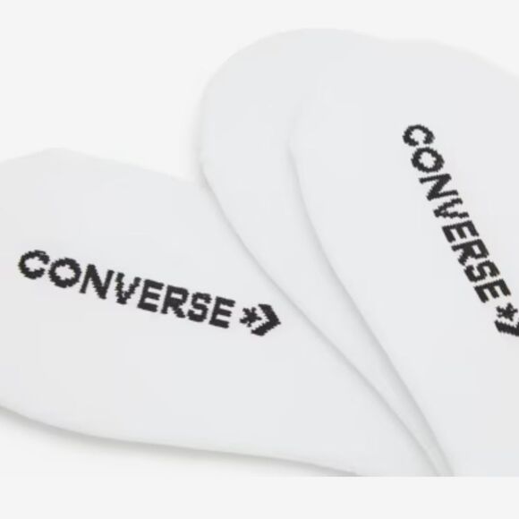 Converse 3-PK Logo Chevron Star Liners- White - Picture 1 of 8